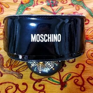 MOSCHINO Sunglasses Glasses **Empty** Case. In Black & White High-gloss …